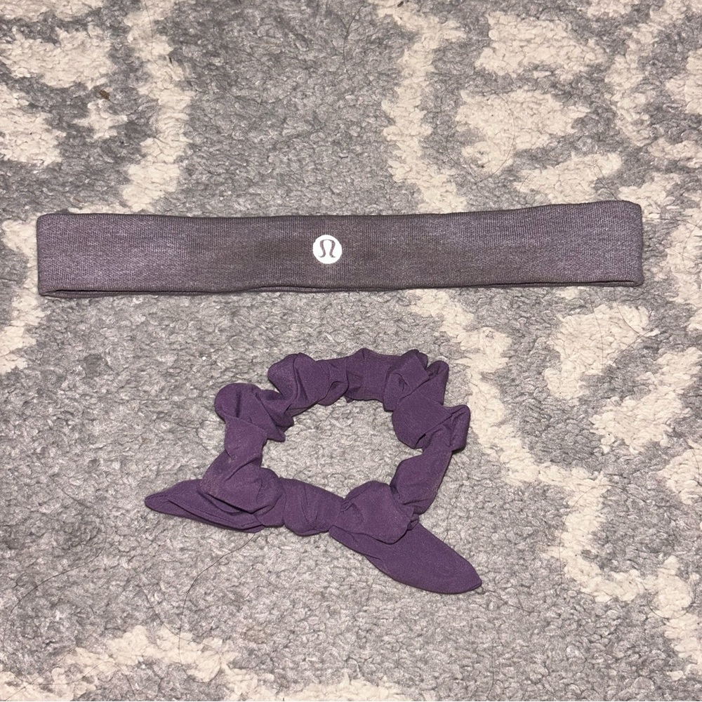 free with bundle purple lululemon scrunchie and headband